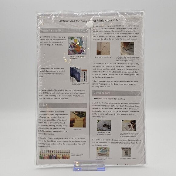 Maydear Birth Memorial Cross Stitch Kit Pre-Printed Fabric - Picture 4 of 6